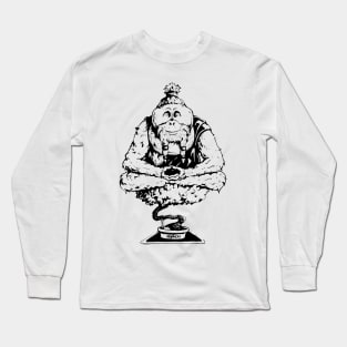 Peaceful Orangutan B+W Long Sleeve T-Shirt